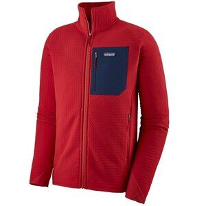 Patagonia men's R2 TechFace Jacket XL fire red full zip 83625
